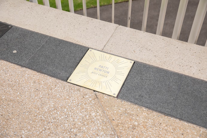 Patti Newton's star at Adelaide Festival Centre's Walk of Fame